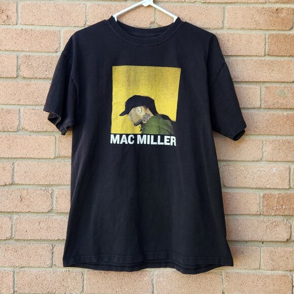 Mac Miller Men’s Large Black Graphic T-Shirt Hip Hop Rap Streetwear - Picture 1 of 6